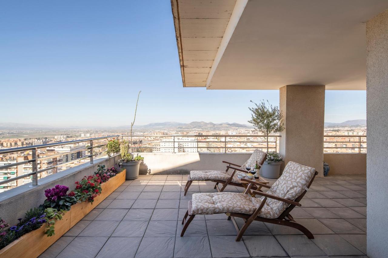 Atico Top Granada, Penthouse, 18-19Th Floor, City Centre, Views, Terrace, Free Parking Exterior photo