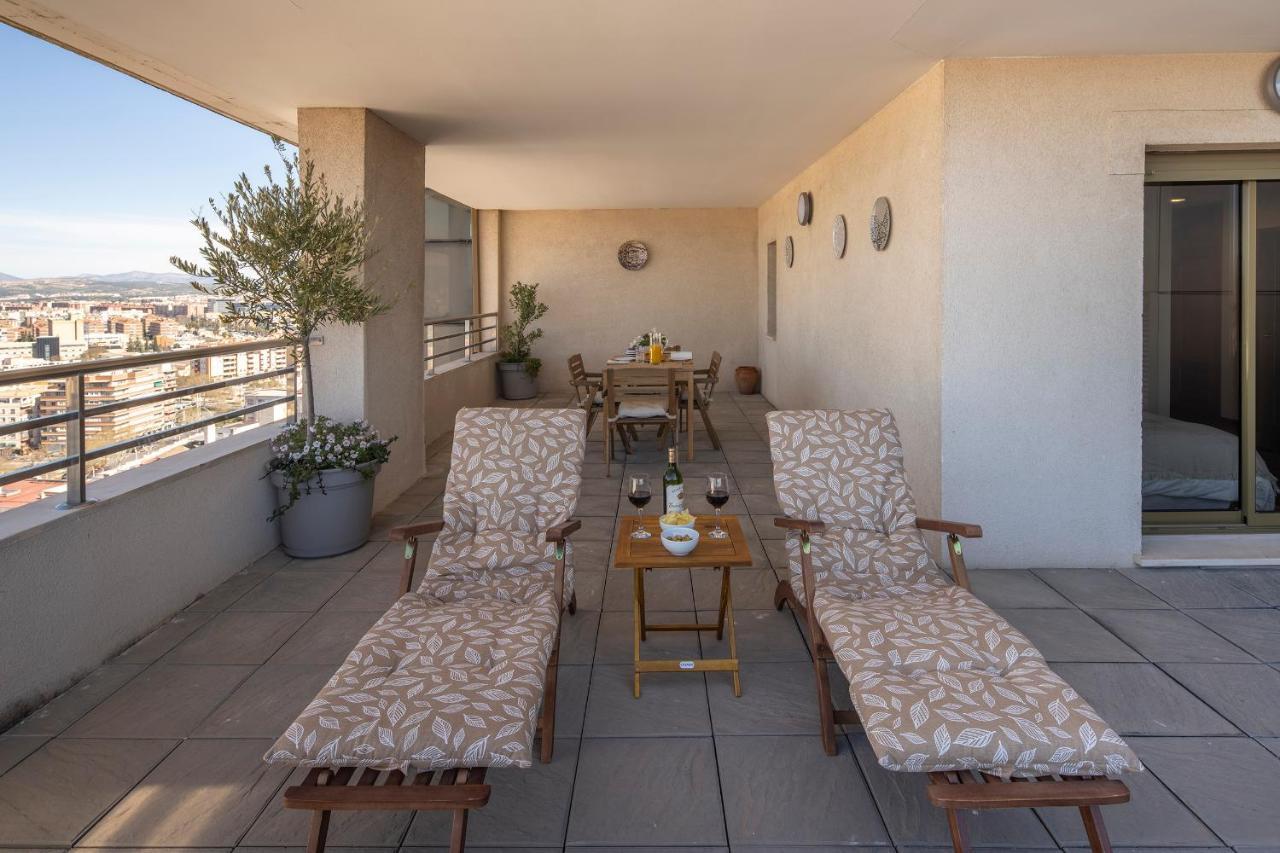 Atico Top Granada, Penthouse, 18-19Th Floor, City Centre, Views, Terrace, Free Parking Exterior photo