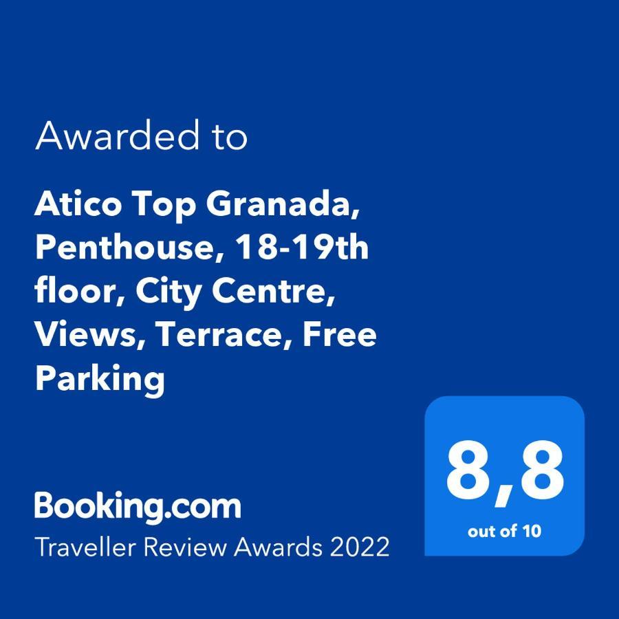 Atico Top Granada, Penthouse, 18-19Th Floor, City Centre, Views, Terrace, Free Parking Exterior photo